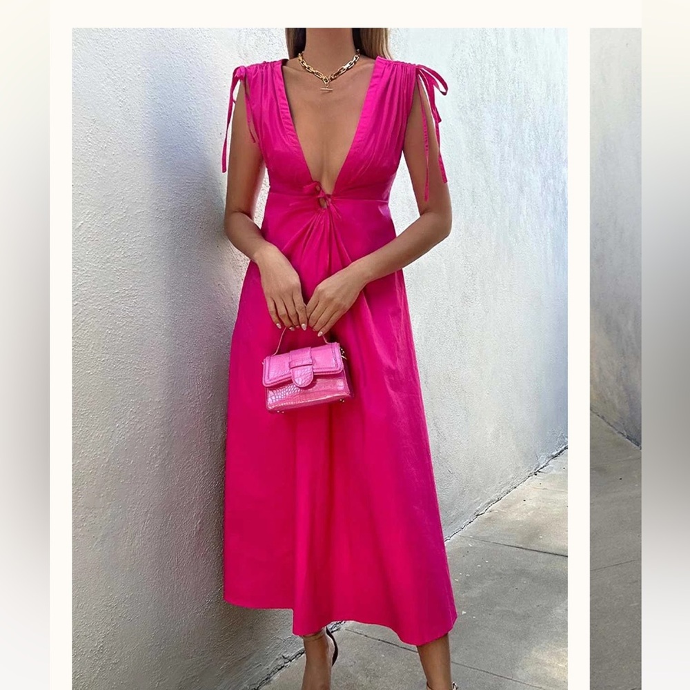 Seven Wonders Fuchsia Tahoe Midi Dress